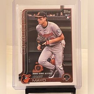 COBY MAYO 2025 TOPPS SERIES UPDATE ROOKIE CARD-ORIOLES ROOKIE DEBUT RC